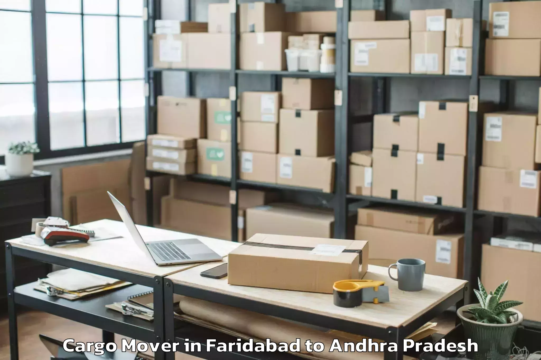 Easy Faridabad to Samarlakota Cargo Mover Booking